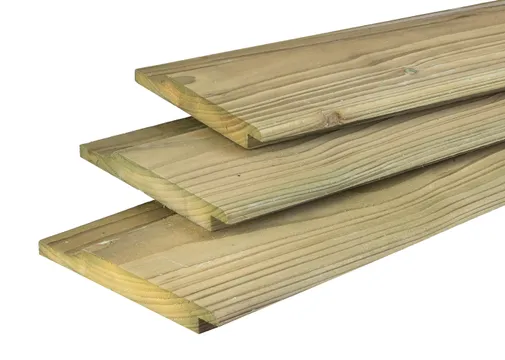 Rabatdeel 18x145mm (werkend 18x130mm) geïmpregneerd