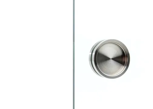 Komgreepset RVS voor glazen schuifwand zilver 