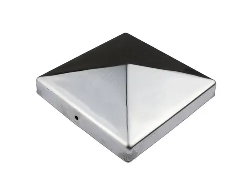 Paalkap piramide 151x151mm RVS