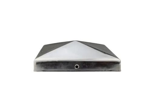 Paalkap piramide 91x91mm RVS 
