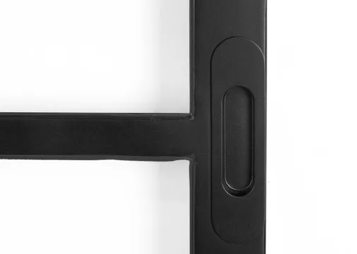 Stalen schuifdeur 8-vaks zwart met glas 957x2095mm