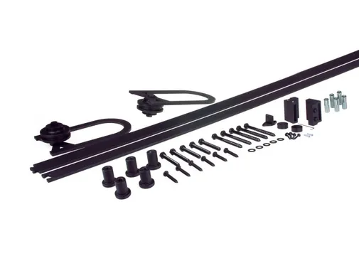 Schuifdeurbeslag hoefijzer model 200cm rail zwart