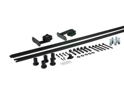 Schuifdeurbeslag T-model 200cm rail zwart