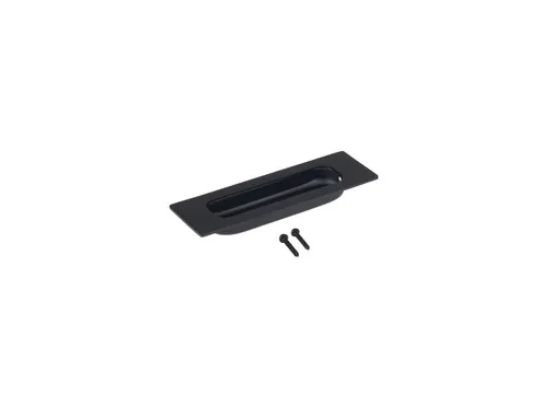 Schuifdeurkom metaal 120x40mm zwart