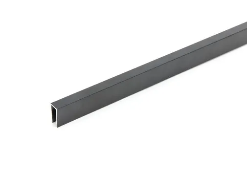 Sierstrip XL 2500mm voor glazen schuifwand mat zwart 