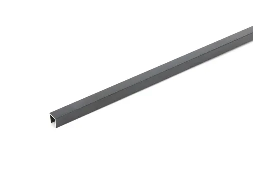 Sierstrip 2500mm voor glazen schuifwand mat zwart 