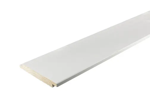 Sponningdeel Vuren 20x195mm (werkend 20x175mm) geschaafd wit gespoten RAL 9010 