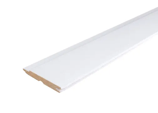 Sponningschroot Meranti 12x94mm (werkend 12x83mm) geschaafd wit gegrond per 5 stuks