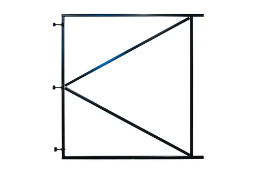 Stalen Poort Frame (verstelbaar in afhanging) 200x155cm (bxh) zwart gepoedercoat