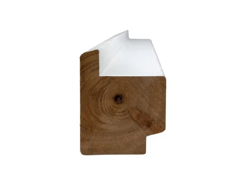 Stijl en bovendorpel Meranti Raamhout voor isolatieglas (model RHBI) 54x67mm 2x gegrond