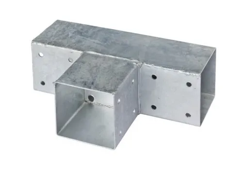 T-Hoek verbinding verzinkt voor palen 90x90mm