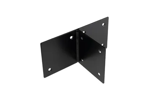 T-Hoek verbinding verzinkt 115x223mm voor palen 120-150mm zwart