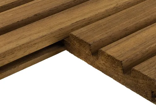 Triple Rhombus Ayous 24x140mm (werkend 24x132mm) thermisch gemodificeerd per 3 stuks