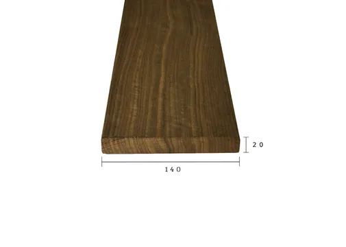 Thermo Fraké plank 20x140mm geschaafd