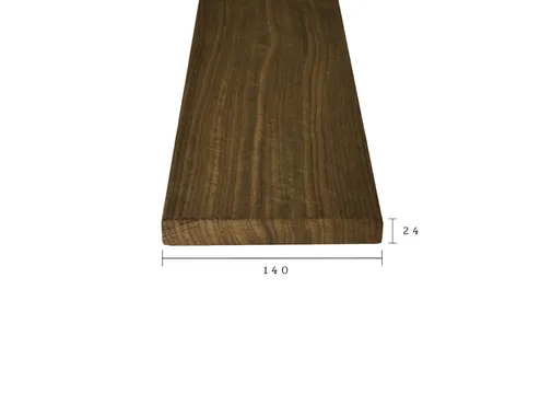 Thermo Fraké plank 24x140mm geschaafd