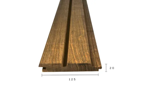 Thermo Fraké dubbel blokprofiel 20x140mm (werkend 125mm) Vario