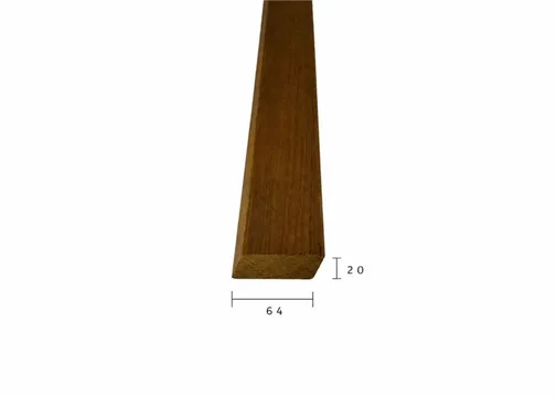 Rhombus model thermisch gemodificeerd Fraké 20x64mm