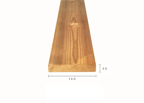 Thermo Grenen plank 20x140mm geschaafd