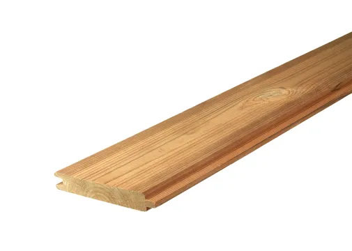 Thermo Grenen blokhutprofiel 20x140mm (130mm werkend)