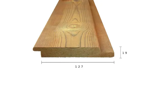 Channelsiding thermisch gemodificeerd Grenen 19x143mm(19x127mm werkend)
