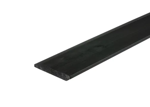Channelsiding thermisch gemodificeerd Grenen 18x142mm (werkend 17x130mm) zwart gespoten