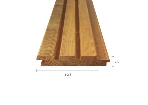 Thermo Grenen triple blokprofiel 20x140mm (125mm werkend) Vario
