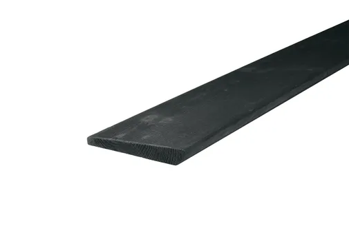 Zweeds Rabat thermisch gemodificeerd Grenen 11/27x190mm (werkend 175mm) zwart gespoten