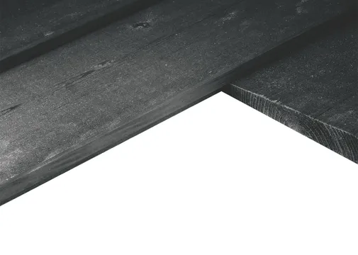 Zweeds Rabat thermisch gemodificeerd Grenen 11/27x190mm (werkend 175mm) zwart gespoten