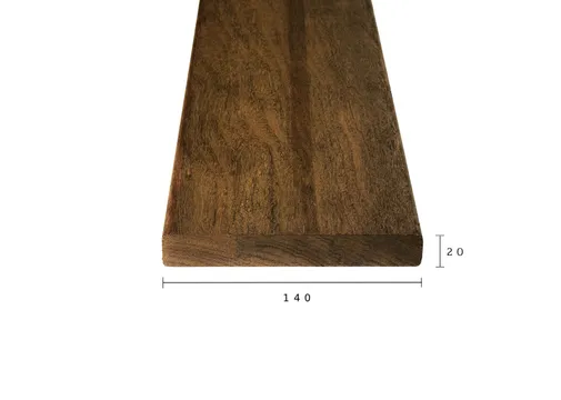 Thermo Movingui (vlonder)plank 20x140mm geschaafd