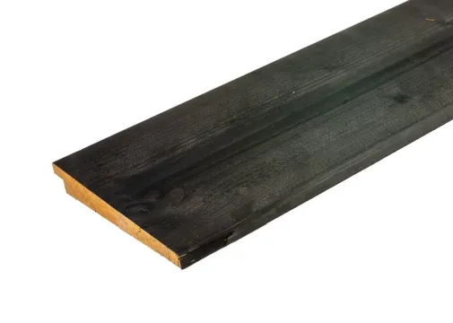 Zweeds Rabat thermisch gemodificeerd Vuren 12/27x200mm (werkend 175mm) zwart (gedompeld)