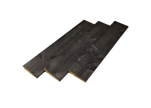 Zweeds Rabat thermisch gemodificeerd Vuren 12/27x200mm (werkend 175mm) zwart (gedompeld)
