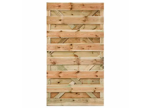 Tuindeur Elst - Grenen groen geïmpregneerd 15-planks
