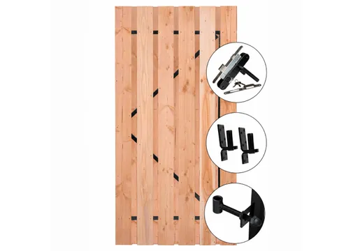 Tuindeur Primo - Douglas geschaafd 11-planks