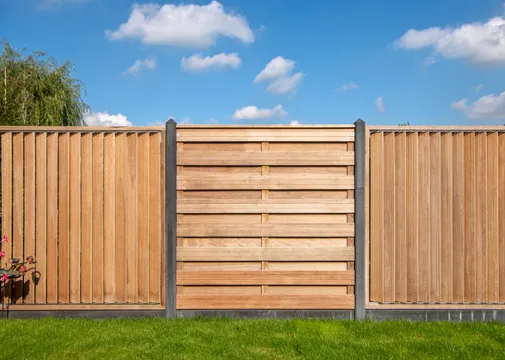 Tuinscherm Basel 180x180cm geschaafd Keruing 15-planks