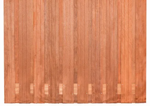 Tuinscherm Dalian 180x150cm geschaafd Keruing 19-planks