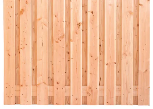 Tuinscherm Ieper 180x180cm fijnbezaagd Douglas 17-planks