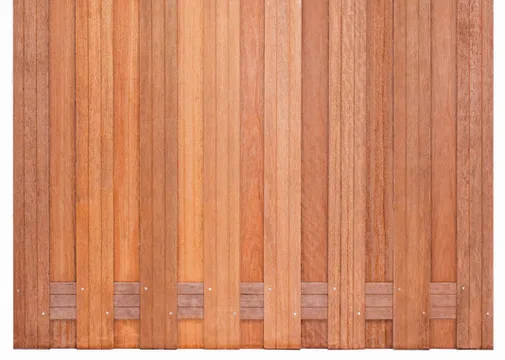 Tuinscherm Kaapstad 180x180cm geschaafd Keruing 15-planks