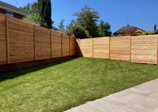 Tuinscherm Kobe 180x180cm geschaafd Douglas 26-planks