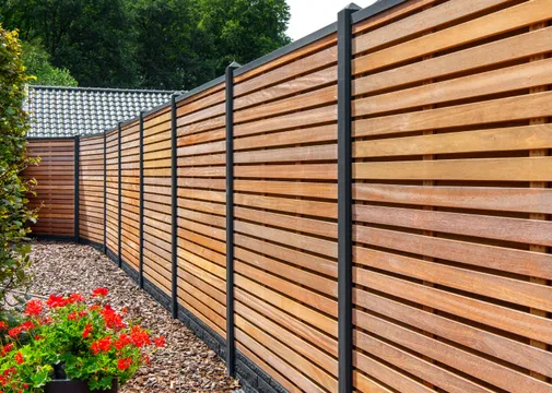 Tuinscherm Praag 180x180cm geschaafd Bangkirai 36-planks