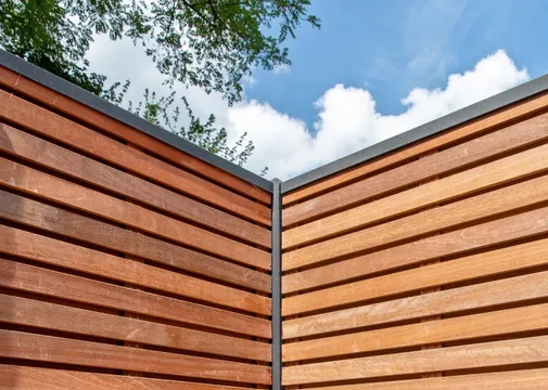 Tuinscherm Praag 180x180cm geschaafd Bangkirai 36-planks