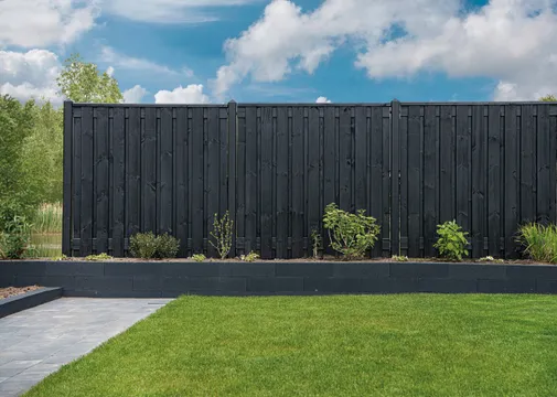 Tuinscherm Seoul 180x180cm gesch gesp Vuren 19-planks
