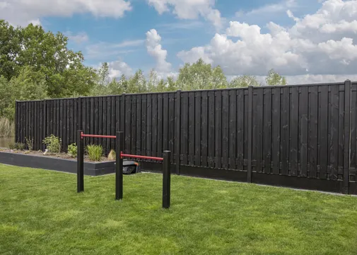 Tuinscherm Seoul 180x180cm gesch gesp Vuren 19-planks