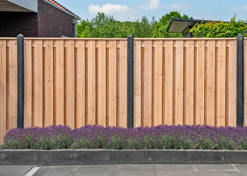 Tuinscherm Zaria 180x180cm geschaafd Douglas 19-planks