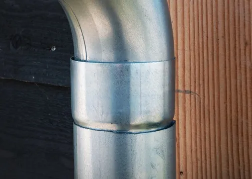 Verbindingsstuk mof verzinkt staal voor 80mm HWA buis