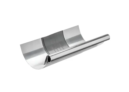 Gootuitzetstuk zink M333/153mm met kraal en rubber t.b.v. mastgoot