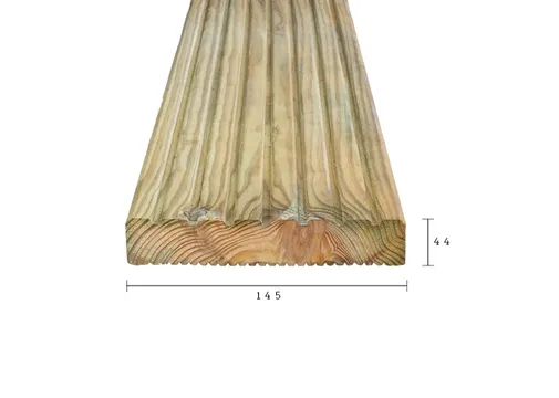 Vlonderplank 28x145mm geïmpregneerd