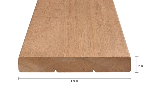 Vlonderplank Bangkirai(Yellow Balau) 28x190mm
