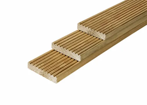 Vlonderplank (10-ribbel) 28x145mm geïmpregneerd