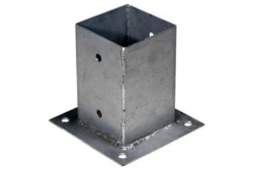 Voetsteun 90x90mm verzinkt 15cm