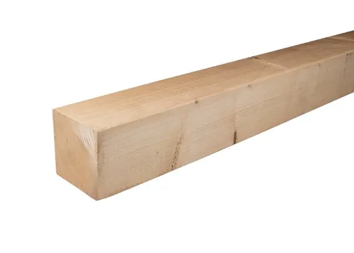Paal Vuren 100x100mm (95x95mm netto) geschaafd